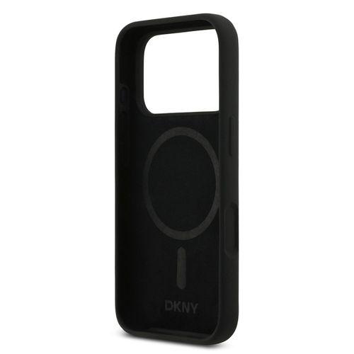 Apple iPhone 17 Pro Kılıf DKNY Orjinal Lisanslı M-safe Şarj Özellikli Metal Logolu Silikon Kapak