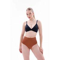 Kahverengi Mı  2704 Lazer Kesim Yüksek Bel Hayalet Külot