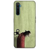 Oppo Realme 6 Kılıf Depresyon (48) Bumper Kılıf Kahve Yeşil
