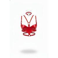 Kırmızı Kadın Kemer Deri Vücut Korse Halka Detaylı - Brf1296