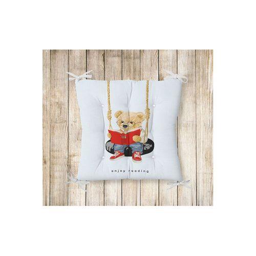 decoars Teddy Bear Figürlü Özel Tasarım Sandalye Minderi 085