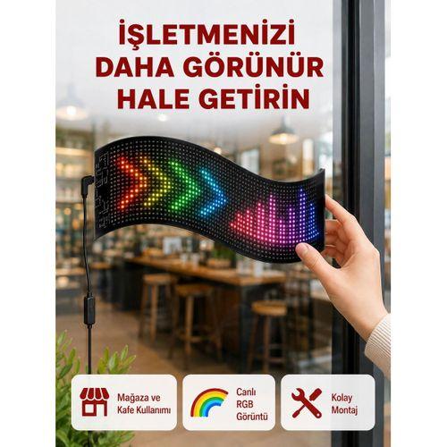 Rgb Renkli Led Ekran Tabela Usb Bağlantılı Ve Kayan Yazı Destekli