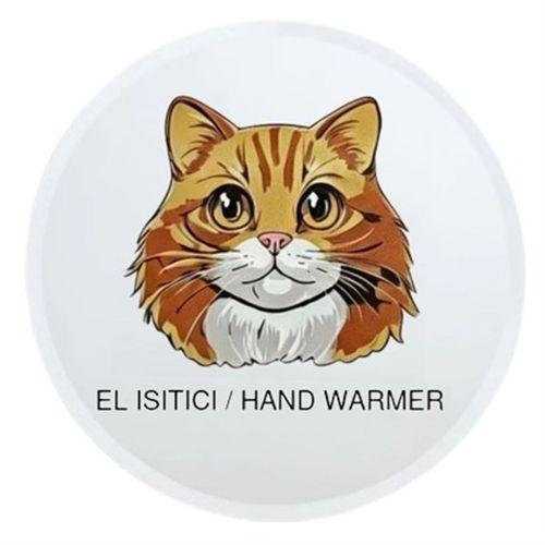 Sıa Kahverengi Kedi Cep Sobası,El Isıtıcı,Sıcak Su Torbası Pvc 10X9,5Cm