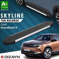 S-Dizayn Opel Grandland X 2 Hybrid Skyline Aluminyum Yan Basamak 183 Cm 2024 Üzeri A+ Kalite