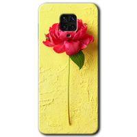 MRCİLETİSİM Xiaomi Redmi Note 9s Kılıf HD Desen Baskılı Arka Kapak + Temperli Cam - Kırmızı Gül