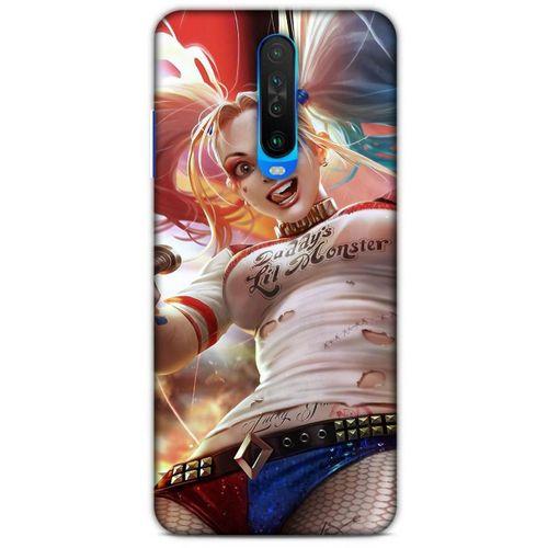 Xiaomi Redmi K30 Uyumlu Kılıf Harley Quinn (16) Kalın Kılıf Karolina mavisi