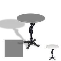 Dockers Çipa 1003 Döküm Ayak Yuvarlak Masa Çap 90cm - (Werzalit, Wermodin ve Allzalit Tabla) - Koyu Gri