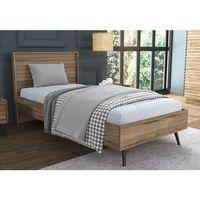 Della Premium Panjur Başlıklı Tek Kişilik Karyola - Minifiks - Pera / Siyah