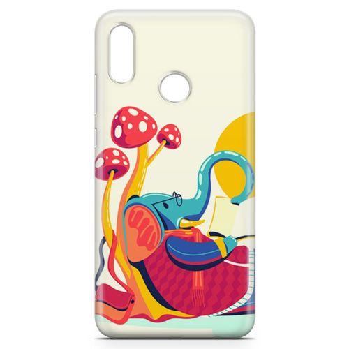 Huawei Y7 2019 Kılıf Entel Fil Arka Kapak Koruma Desenli Full Koruyucu