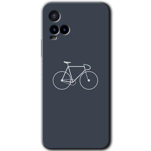 Vivo Y21s HD Baskılı Kılıf + 9D Tam Ekran Koruyucu - Bike