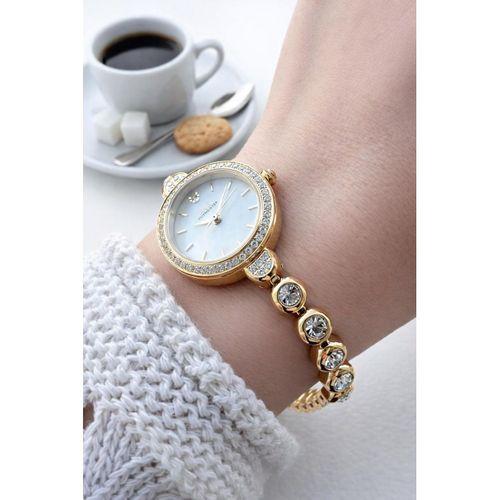 RMS Romanson Su Yolu Özel Taşlı Kordon 2 Yıl Garantili 5 Atm Kadın Kol Saati+Bileklik A.2131.01