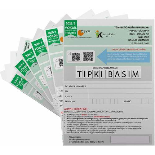 2026 YÖKDİL İngilizce SAĞLIK BİLİMLERİ ÖSYM Çıkmış Soru Tıpkı Basım Deneme Paketi 6lı Türkiye Geneli