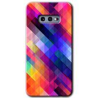 Galaxy S10e Kılıf HD Desen Baskılı Arka Kapak - Multi Oblique + Kırılmaz Cam