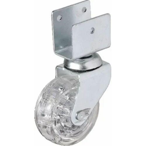 328 - 50x20 Mm Şeffaf Makaralı Kısa U Tablalı Teker 4 Adet