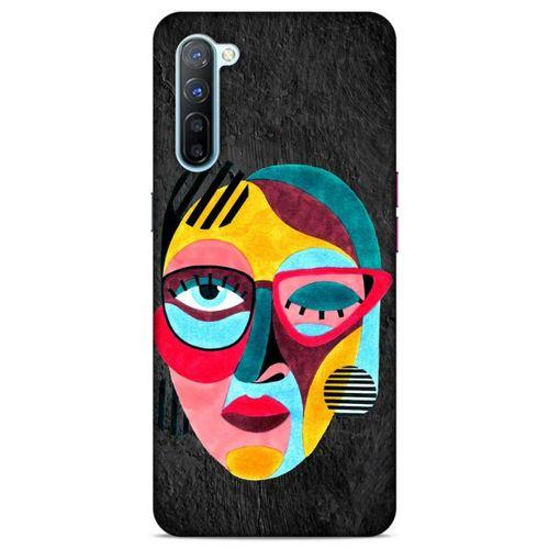 Lopard Oppo Reno 3 Uyumlu Kılıf Sürreal Yüzler ♀ (11) Tam Koruma Baskılı
