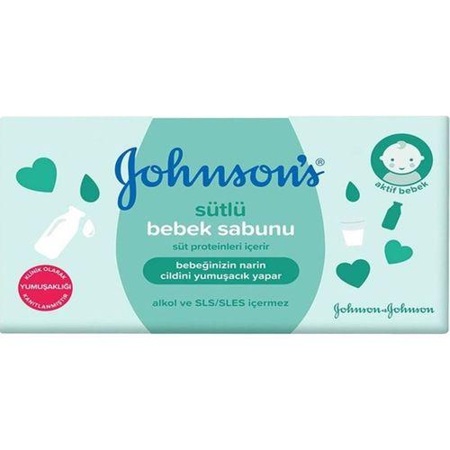 Johnson's Bebek Sütlü Sabun Pamuk İçerikli 90 gr Bebekler İçin Yumuşak Temizlik