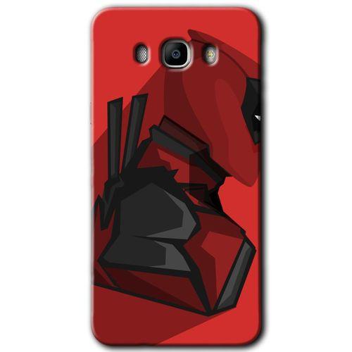 Potkal Hediye Fabrikası Samsung Galaxy J7 2016 HD Baskılı Kılıf + 9D Tam Ekran Koruyucu - DeadPool