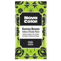 Nova Color Toz Kumaş Boyası Yeşil - 4 adet  ve 1 adet sabitleyici