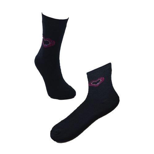 Kadın Pamuk Çorap Kalp Baskı S.Donna 36-40