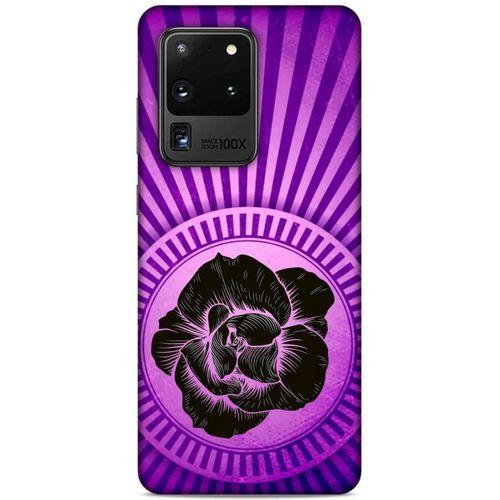 Lopard Samsung Galaxy S20 Ultra Uyumlu Kılıf Tattoo's (35) Fit Design Kılıf Gül Dövmesi