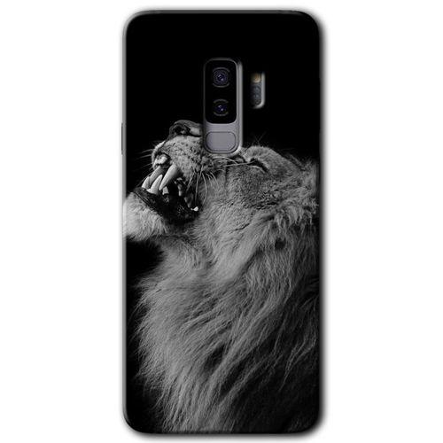 Potkal Hediye Fabrikası Samsung Galaxy S9 Plus Kılıf HD Desen Baskılı Arka Kapak - Lion