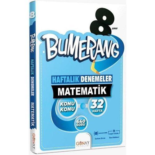 8. Sınıf Matematik Bumerang Konu Konu Haftalık Denemeler Günay Yayınları