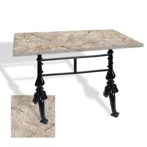Dockers Çipa 3001 Döküm Ayak Masa 80x140 cm - (Werzalit, Wermodin ve Allzalit Tabla) - Scala Marble