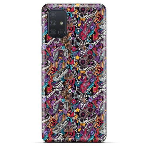 Retro (2) Desen Kabı Renkli Samsung Galaxy M51 Kılıf