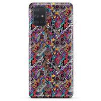 Retro (2) Desen Kabı Renkli Samsung Galaxy M51 Kılıf