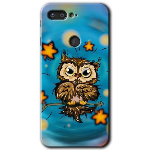 Potkal Hediye Fabrikası General Mobile GM 9 Pro HD Baskılı Kılıf + 9D Tam Ekran Koruyucu - Owl Bird Stars