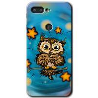 Potkal Hediye Fabrikası General Mobile GM 9 Pro HD Baskılı Kılıf + 9D Tam Ekran Koruyucu - Owl Bird Stars