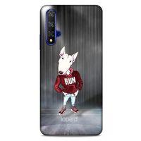 Huawei P Smart S Y8P Kılıf FunnyMaX (41) Tank Kılıf Gri Bull Teriyer