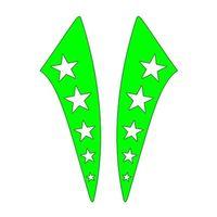 SEVGENT Cg F.Yeşil Yıldızlı Çamurluk Yan Sticker