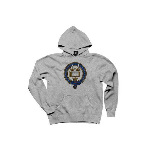 University Of Oxford Logo Gri Kapşonlu Sweatshirt Hoodie