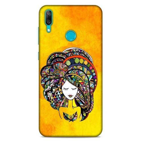 Lopard Huawei Y7 2019 Uyumlu Kılıf Sürreal Yüzler ♀ (34) Slim Armor Kılıf Desenli