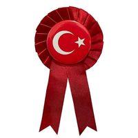 Fiyonklu Rozet Bayraklı