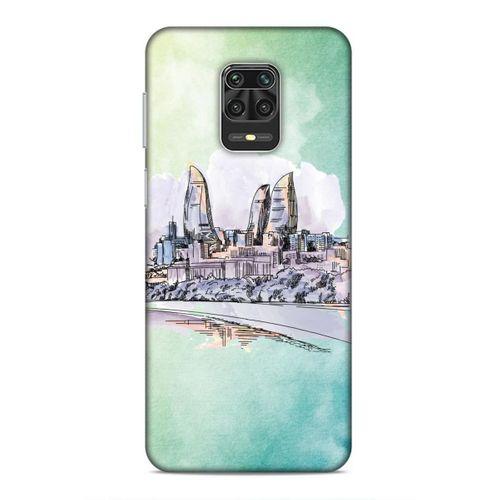 Xiaomi Redmi Note 9S Uyumlu Kılıf Azarbaijan (2) Kabı Baki Silüet