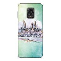 Xiaomi Redmi Note 9S Uyumlu Kılıf Azarbaijan (2) Kabı Baki Silüet