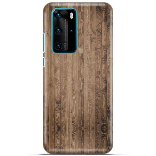 Lopard Huawei P40 Pro Uyumlu Kılıf Wood'X (6) Silikon Kılıf Desenli