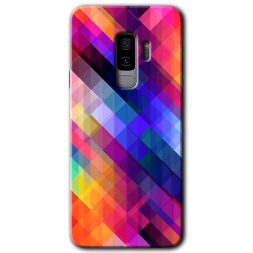 Galaxy S9 Plus Kılıf HD Desen Baskılı Arka Kapak - Multi Oblique + Kırılmaz Cam
