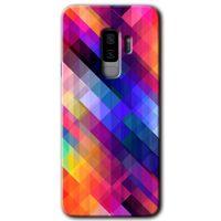 Galaxy S9 Plus Kılıf HD Desen Baskılı Arka Kapak - Multi Oblique + Kırılmaz Cam