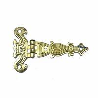 Dekoratif, Sac Tek Kuyruklu Menteşe - 40x68 Mm, Küçük, Sarı, 100 Adet