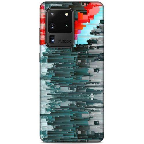 Lopard Samsung Galaxy S20 Ultra Uyumlu Kılıf PiXel (19) Kılıfları Gri Yeşil