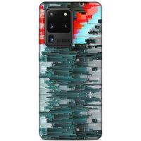 Lopard Samsung Galaxy S20 Ultra Uyumlu Kılıf PiXel (19) Kılıfları Gri Yeşil