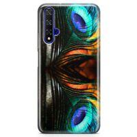Huawei Nova 5t Kılıf Peacock Arka Kapak Koruma Desenli Full Koruyucu