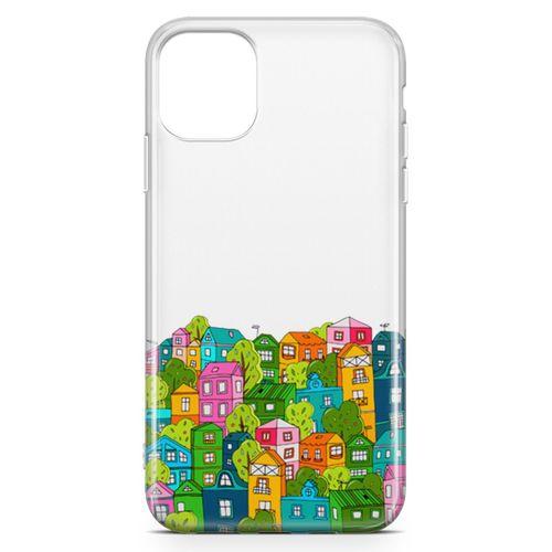 Apple iPhone 11 Kılıf Bizim Mahalle Arka Kapak Koruma Desenli Full Koruyucu