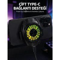 Manyetik Bağlantılı Çift Type-c Girişli Telefon Soğutucu