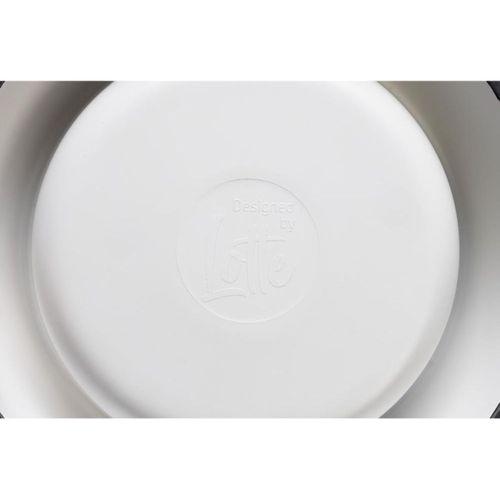 Beeztees DBL Köpek Mama Su Kabı, Mat Paslanmaz Çelik, Beyaz Mermer Görünümlü, 17,5cm, 350ml