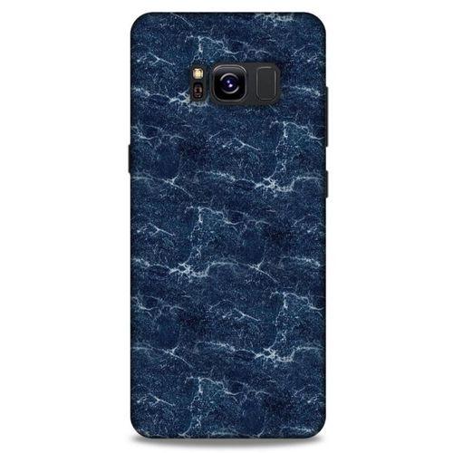 Mermer Desenli (15) Tema Antişok Kılıf Lacivert Samsung Galaxy S8 Kılıf