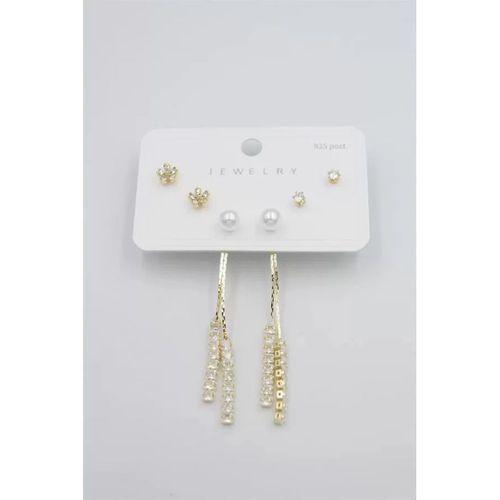 Çoklu Set Küpe - Altın